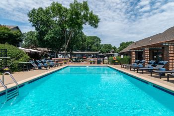 Shimmering swimming pool